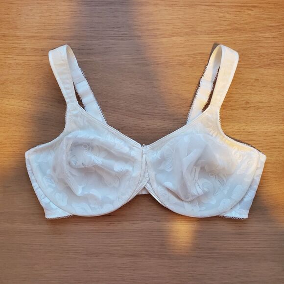 Wacoal #85567 Cream Floral Bra Size 38D - Picture 4 of 9